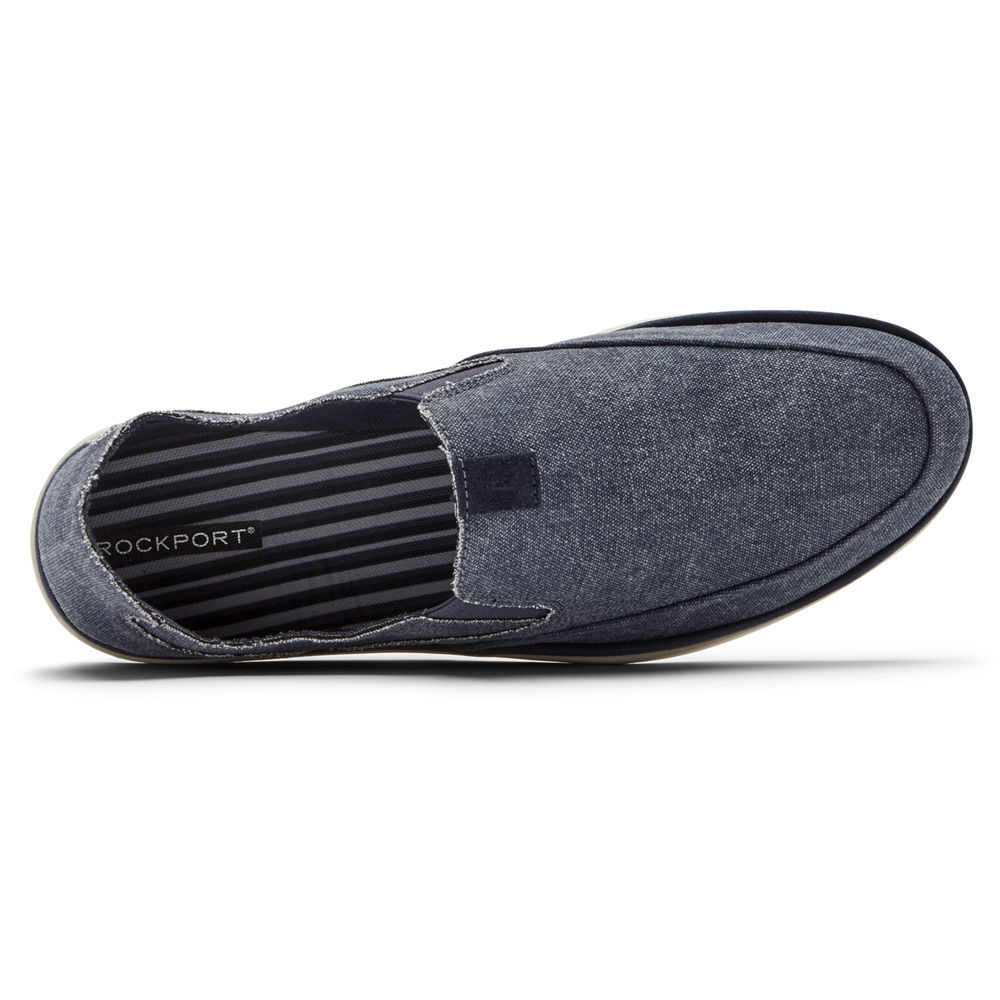 Rockport Mens Austyn - Slip-On Navy - XZT609247